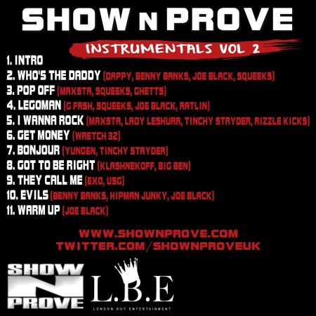 Show N Prove - Instrumentals Volume 2 (BACK COVER)